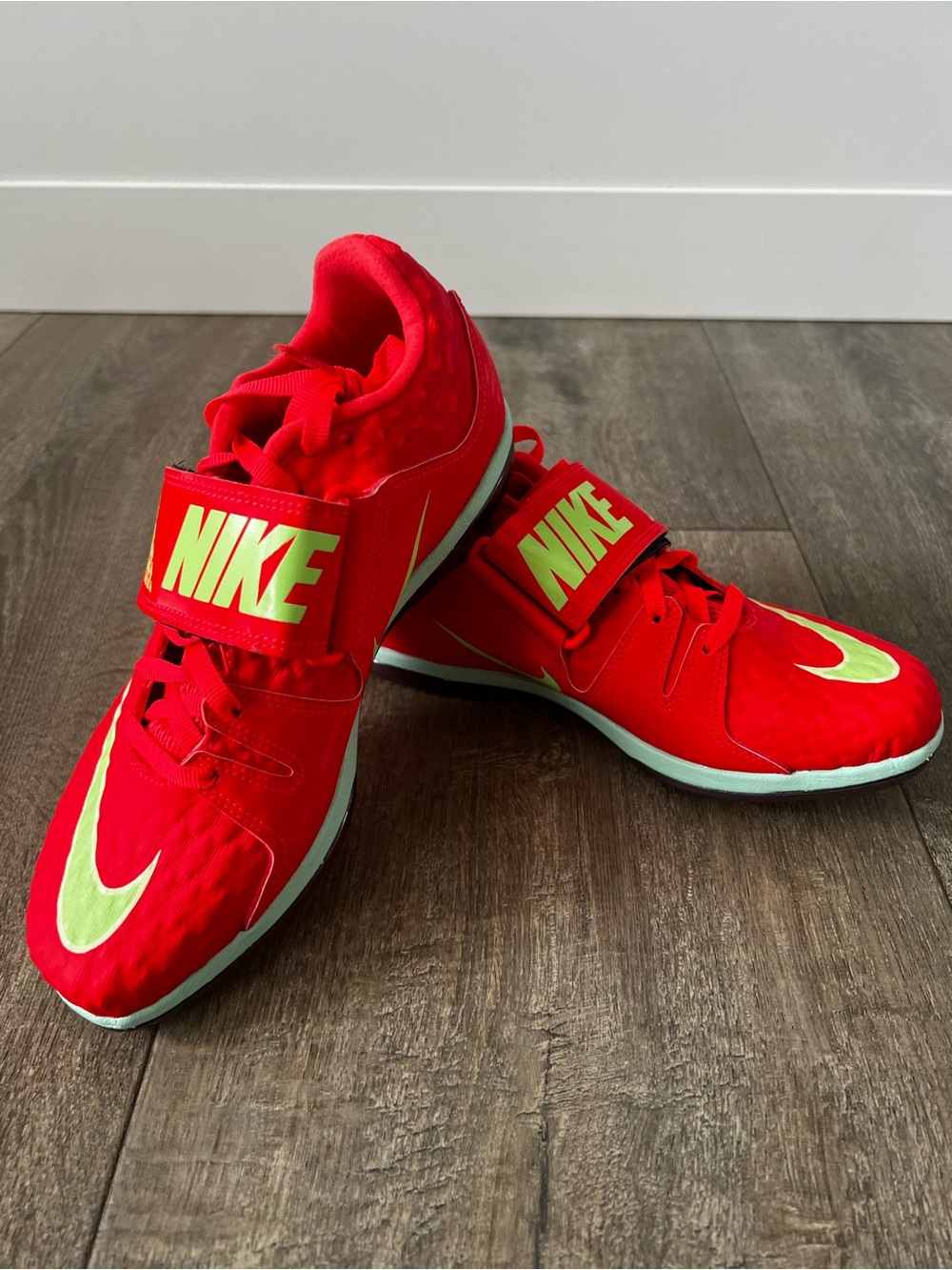 Nike High Jump Elite Field Spikes Bright Crimson FZ9636-600 Size US 4.5